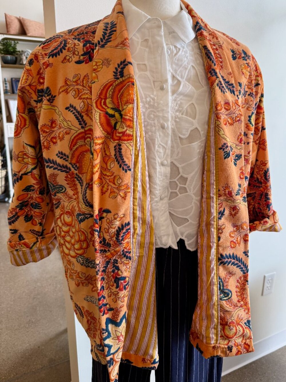 Eleanor James Velvet Lounge Jacket